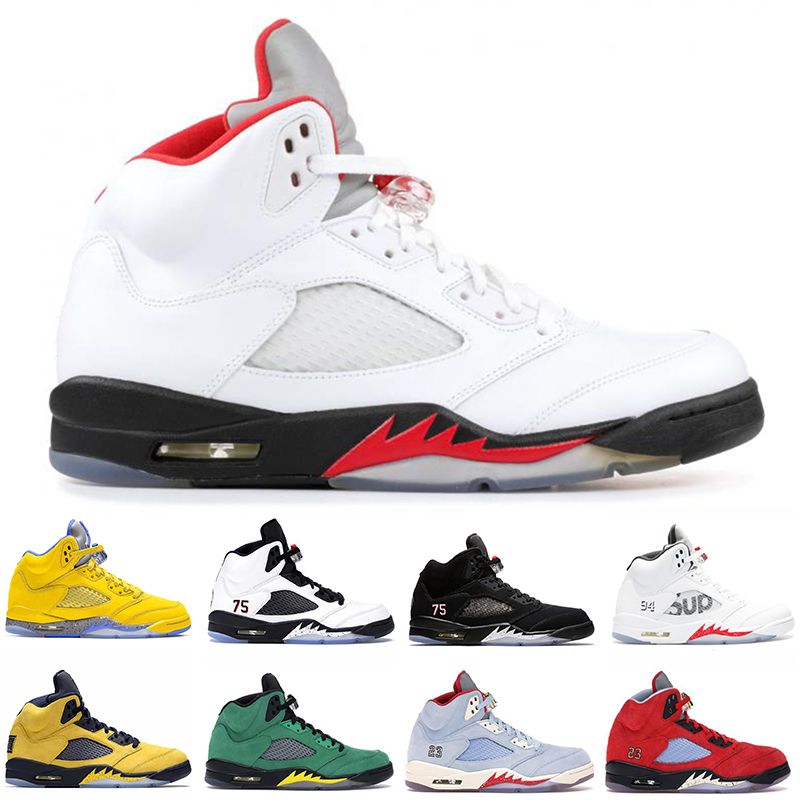 off white fire red 5s