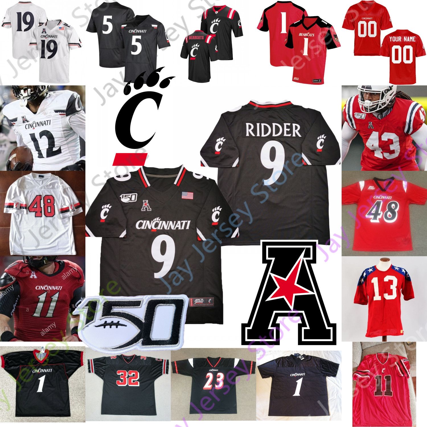 2020 2020 Cincinnati Bearcats Football Jersey Ncaa College Travis Kelce Desmond Ridder Michael Warren Ii Alec Pierce Michael Pitts Wright Thomas From Davidjersey 21 83 Dhgate Com