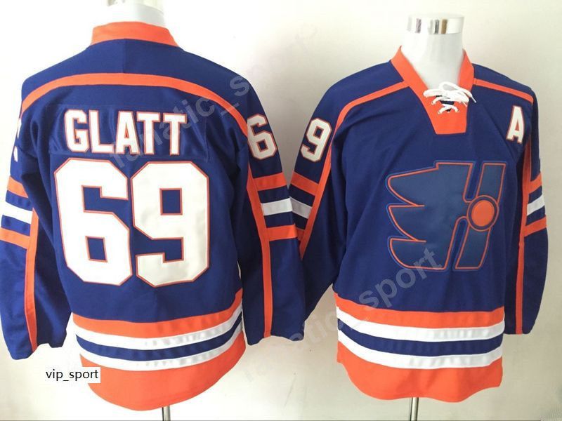 Any Name Number Halifax Highlanders Retro Custom Hockey Jersey Glatt Orange