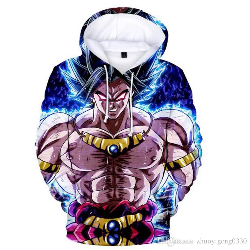 dbs broly moletom com capuz