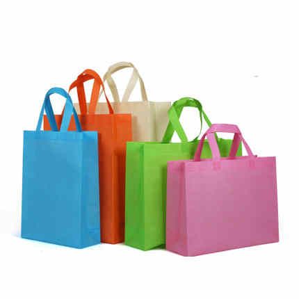 2020 6sizes Plain Color Flat Bag Blank Non Woven Fabric Cloth Bags