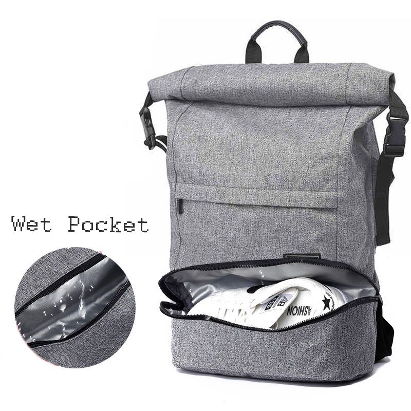 rucksack with boot compartment