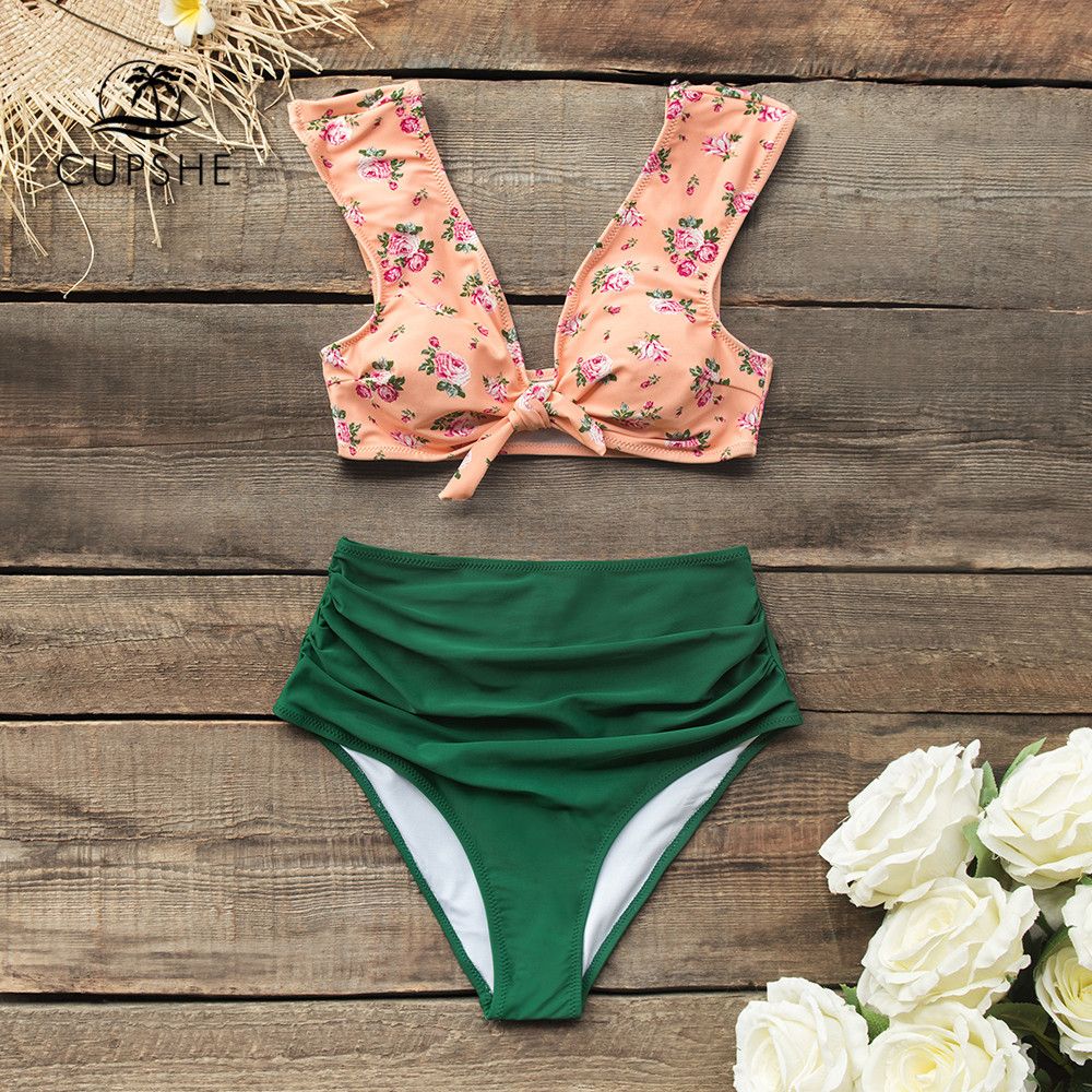 cupshe high waisted bikini