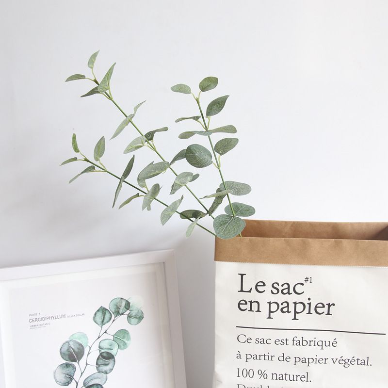 68cm Green Artificial Leaves Large Eucalyptus Foliage Wall Plant Decor