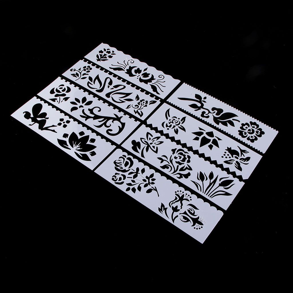 Stationery Plastic Stencils Hollow Ruler Painting Template Flower Pattern Stationery Plastic Stencils Hollow Ruler Painting Template Flower Pattern