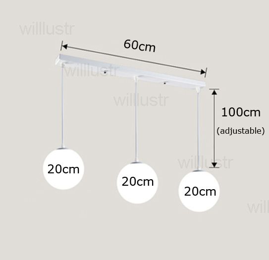 20 cm * 3 sztuk, długi baldachim