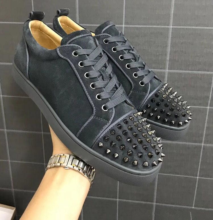 Hot Sale Spikes Suede Sneakers Shoes 