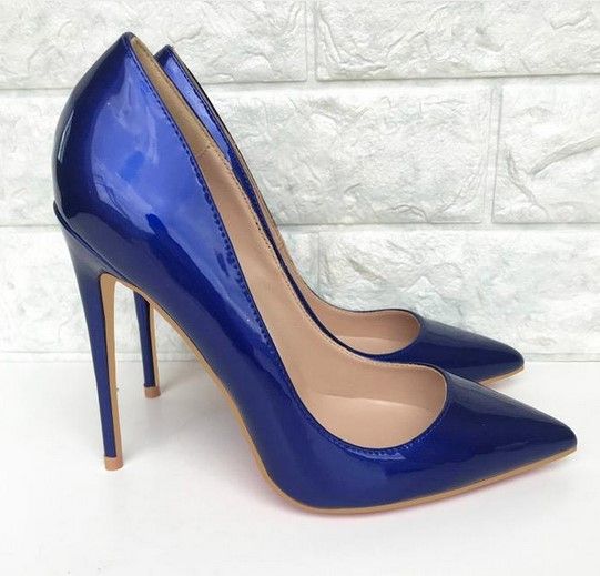 blue stiletto pumps