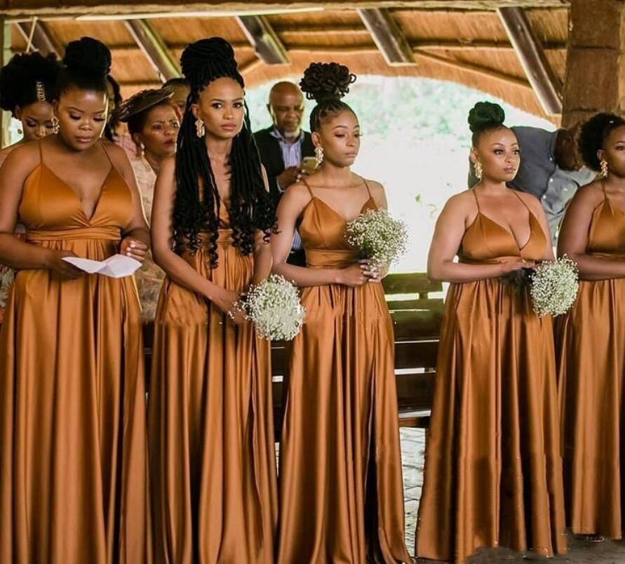 Brown Bridesmaid Dresses Spaghetti ...