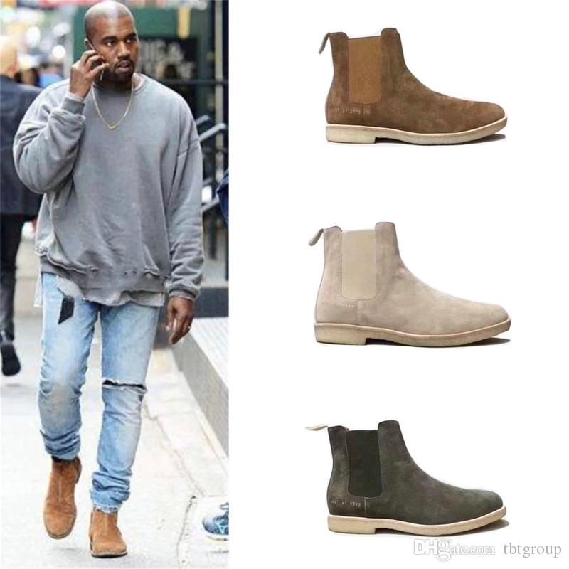 Kanye west deals suede boots