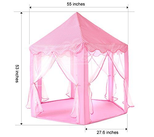 YOOBE Hexagon Princess Castle Play Tienda de Interior para Regalo de niños