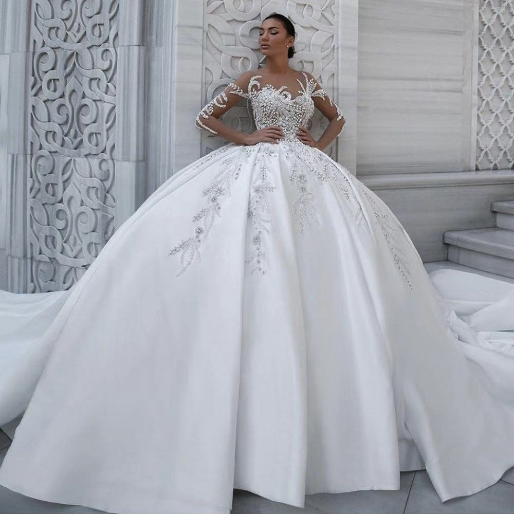 Ball Gown Wedding Dresses 2020 Sheer 