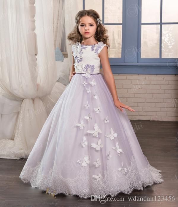 lilac flower girl dresses uk