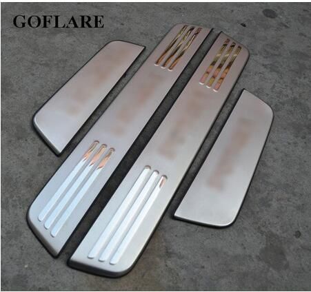 pour KIA Sportage QL 4 2016-2019 Plinthes Protecteurs Garniture Plaques Coup de Pied P/édale de Garde N//A 4pcs Seuil de Porte en Acier Inoxydable Threshold Barre Voiture Style Accessoire