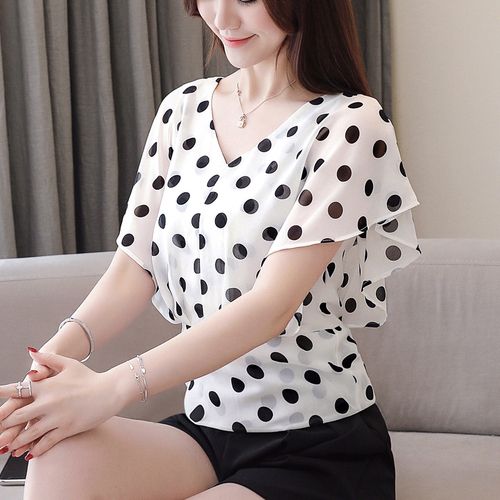 ropa de coreana 2019 de las señoras remata la camisa blanca camisas Volantes