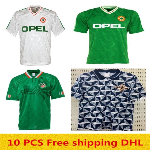 1990 Ireland Retro Soccer Jersey 1994 Ireland Home Green Soccer Shirt 1990 1993 Northern Ireland 
