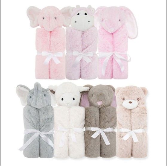 Infant Newborn Baby Double Animal Head Blanket For Children Blanket Baby Blanket Baby Boy Girl Soft Fleece Warm Swaddle Wrap Frozen Fleece Blanket Travel Blanket From Yangyibo2333 20 55 Dhgate Com