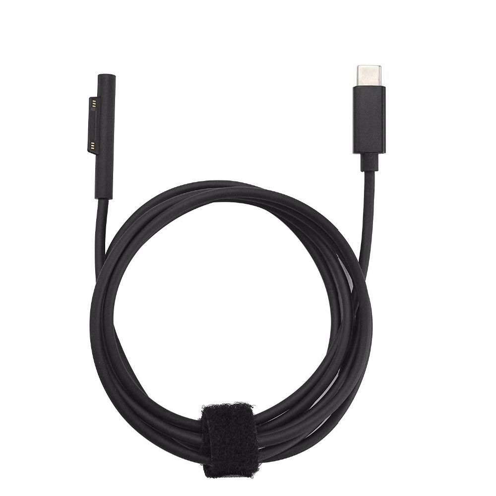 USB C Charging Cable Compatible For Microsoft Surface Pro 3/4/5, 15V PD