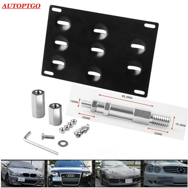 Front Bumper Tow Hook License Plate Mounting Bracket For Audi A4 A5 S4 S5 RS5 A7