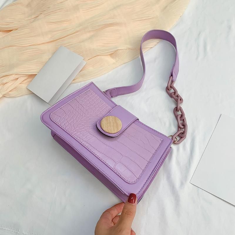 Bolso de la vendimia con el modelo de los cocodrilos bolsa de axila Bolso de los hombros bolsa de las señoras Bolso de la vendimia con el modelo de los cocodrilos bolsa de axila Bolso de los hombros bolsa de las señoras