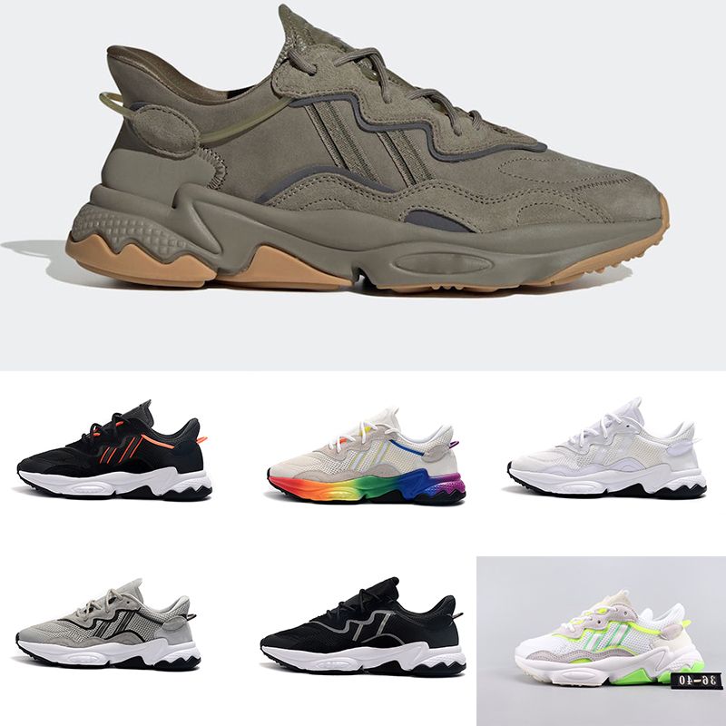 khaki ozweego trainers