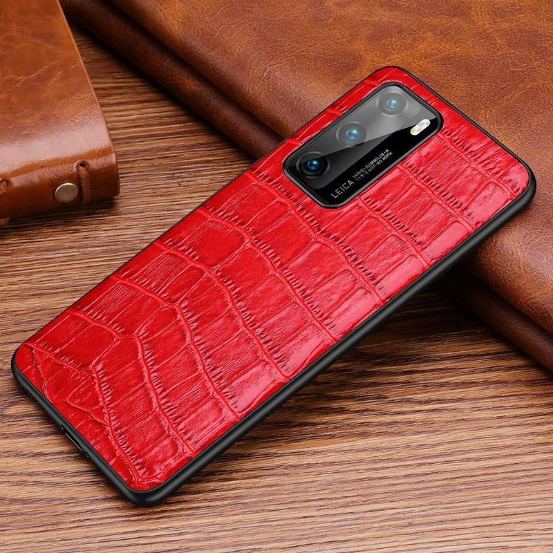 For Huawei P40 Pro Case Arostocratic Sticker Cover Luxury Original Colorful Slim Genuine Leather