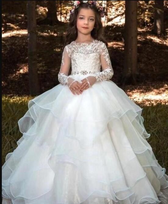 Grosshandel Blumenmadchenkleid Fur Hochzeit Ballkleid Prinzessin