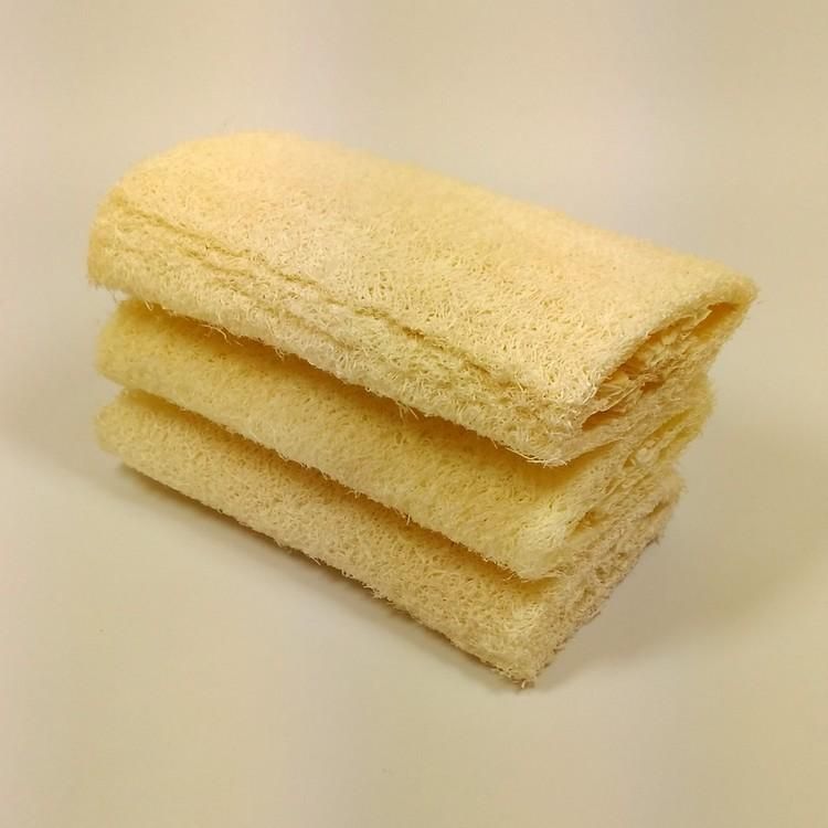 2020 Wholesale NATURAL Flat Plant Loofah Bath Sponge Spa Flat Loofah