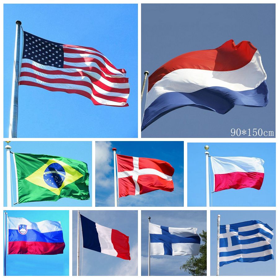 2020 90 150cm Country National Flag 35 Styles 3 5ft Polyester