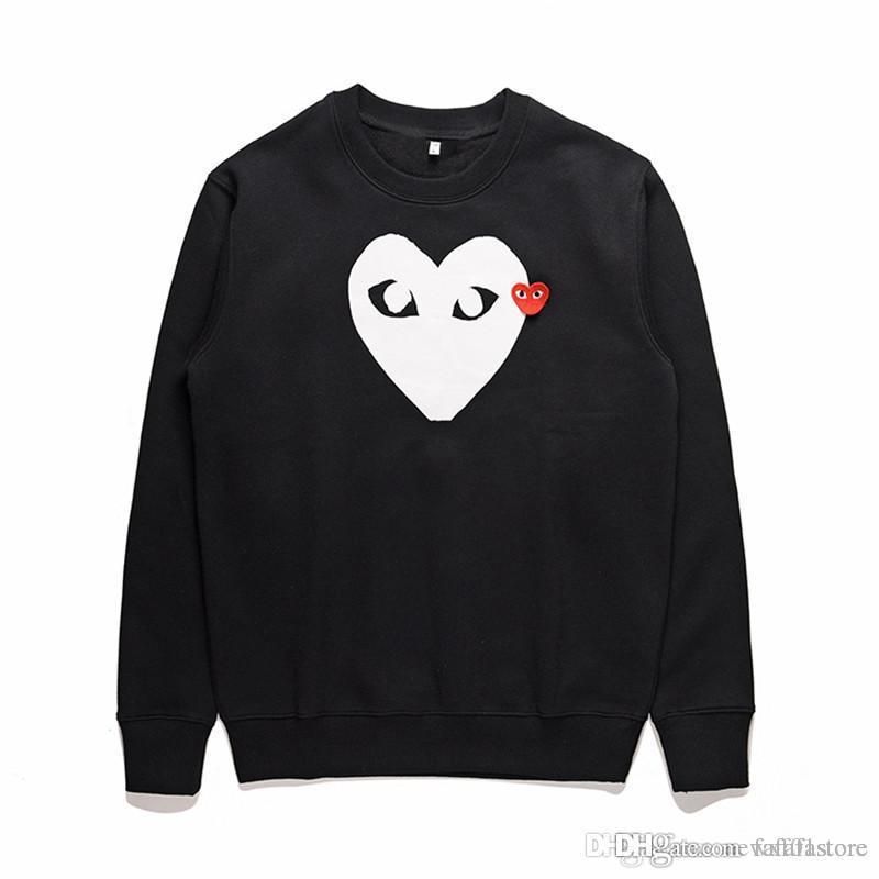 cdg black heart shirt