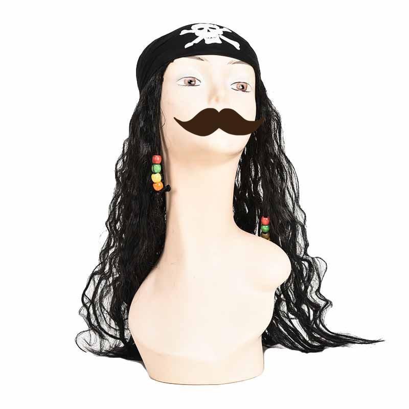 black curly wig costume