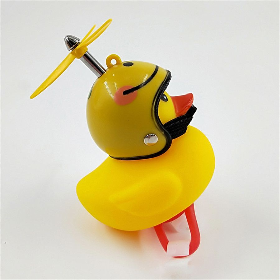 Cycling Light Lovely Small Yellow Duck Horn With Light /& Helmet Children Bike