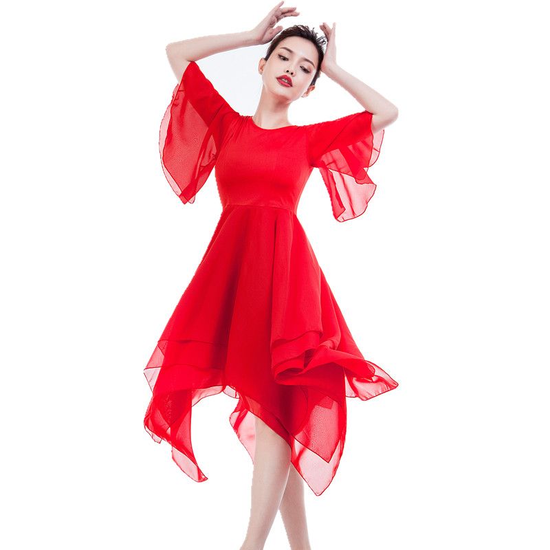 red dance costumes contemporary