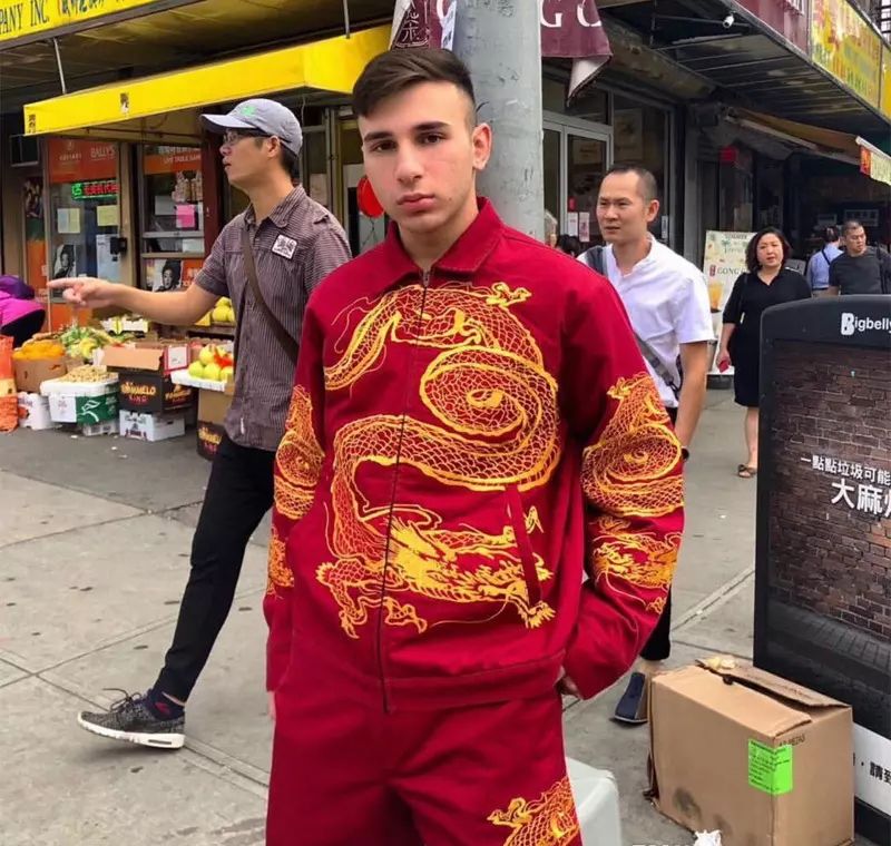 supreme dragon work jacket black