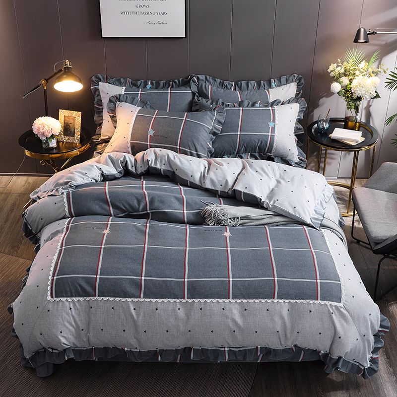Elegant 60s Pima Cotton Duvet Cover Sets Bedclothes Soft Warm