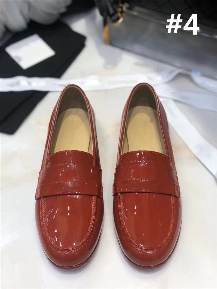 womens red leather mules