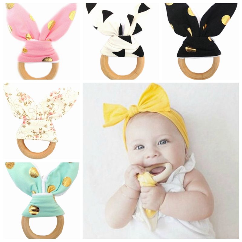 bunny ear teething ring