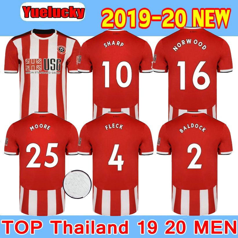 2020 Top Quality 19 20 Sheffield United Soccer Jerseys Home Sharp