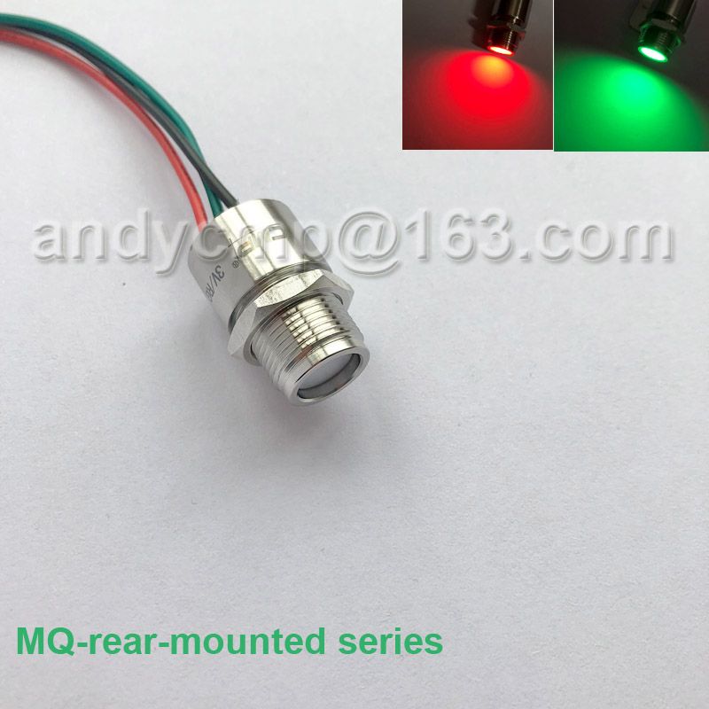 LED Indicator 25mm Thread Metal 12V Light Panel Signals Blue Control IP67