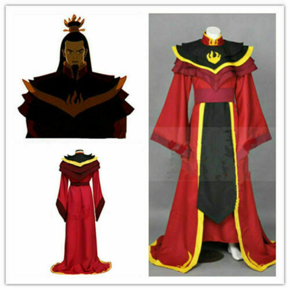 The Last Airbender Fire Lord Ozai Cosplay Costume &N Avatar The Legend ...