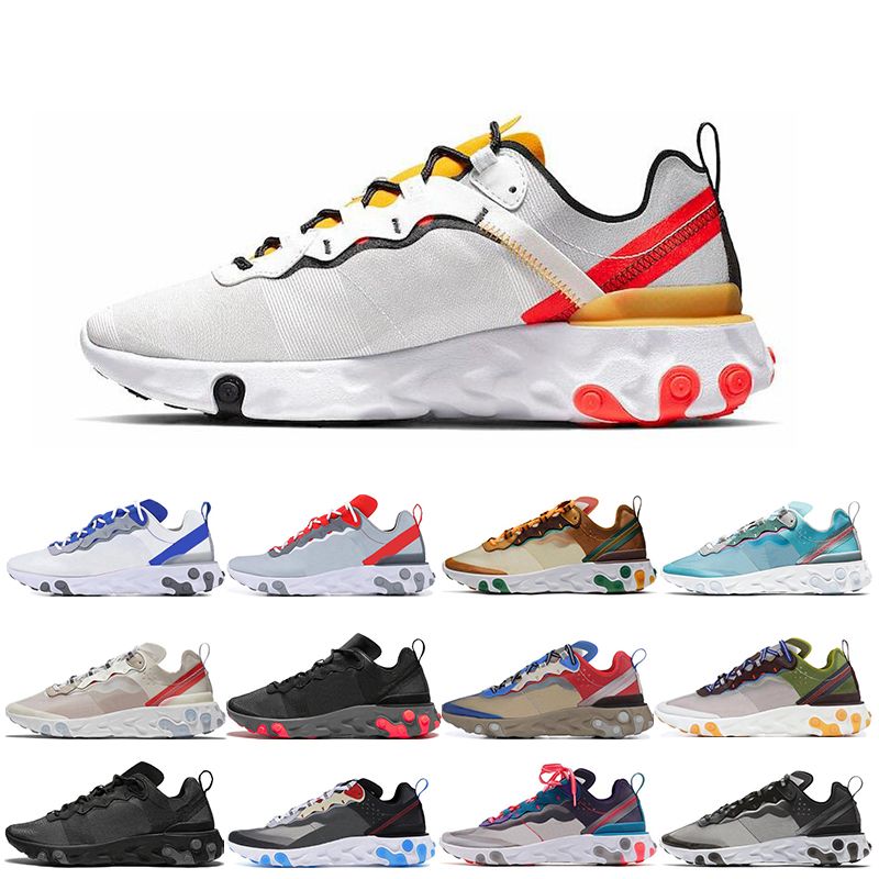React Element 55 87 Amarilla Zapatos Para Mujer Para Hombre Negro Solar  Rojo Negro Gris Naranja Tamaño De Las Zapatillas De Deporte 2020 Nuevos  Entrenadores Deportivos 36 45 Por Athletic_shoes_2019, 31,38 € |  Es.Dhgate.Com