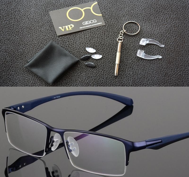 rimless designer eyeglass frames