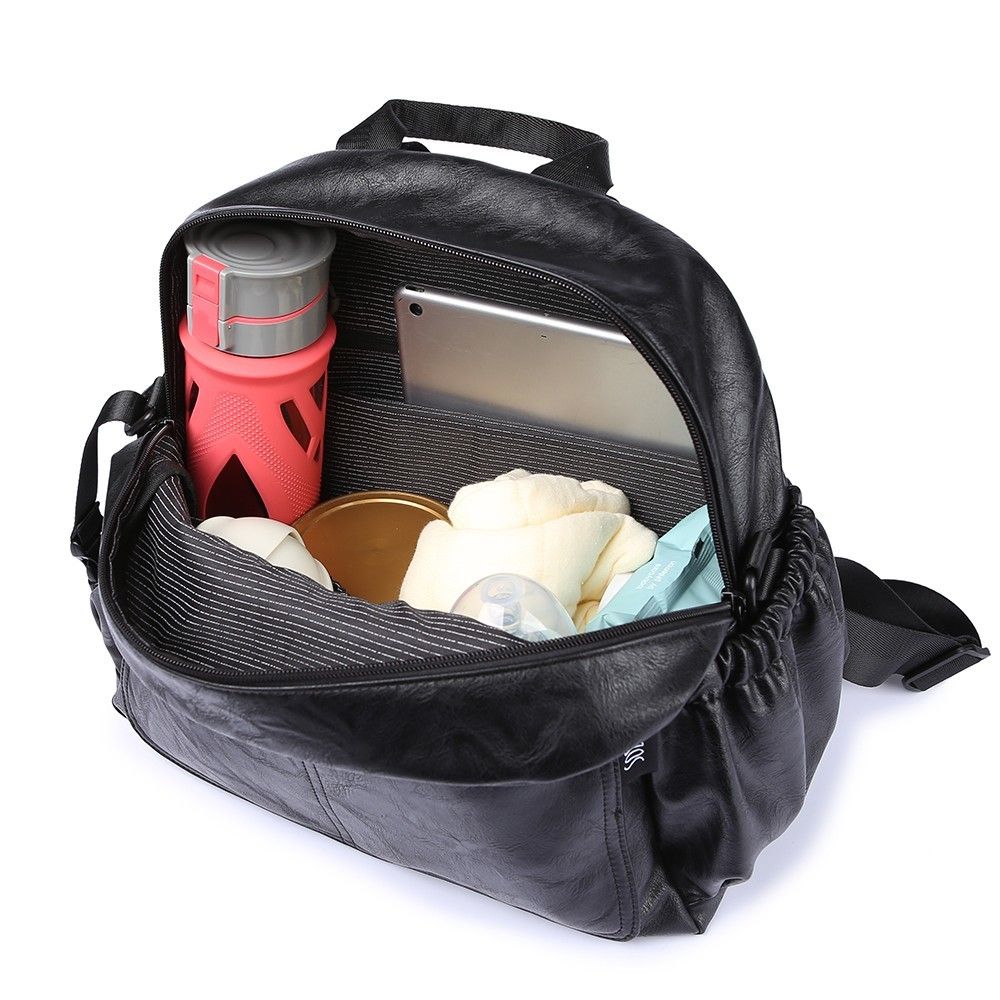 black nappy changing bag