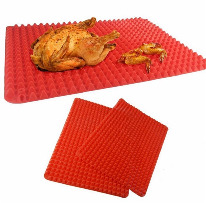 Pyramid Pan Bbq Silicone Baking Mat Nonstick Pan Pad Cooking Mat