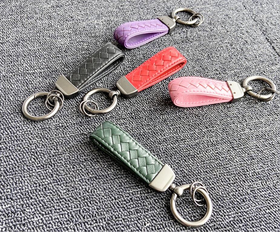High Quality Best Selling Fashion Keychain Sheepskin Hand Woven