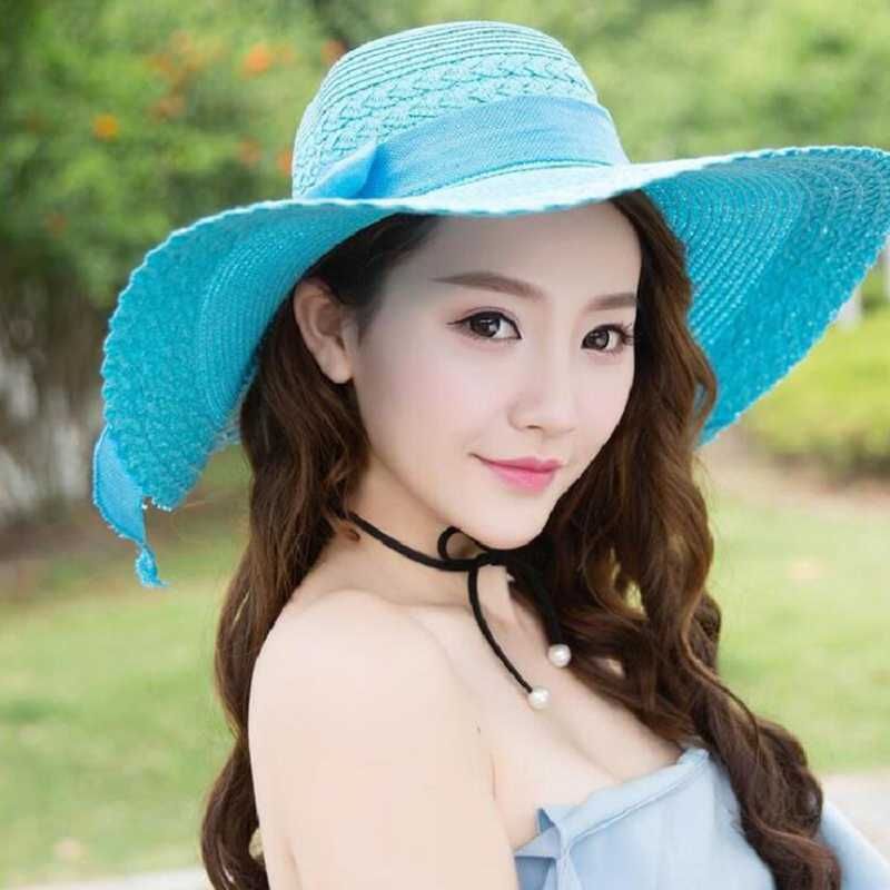 2019 Summer Fashion Foldable Cotton Beach Bow Sun Hats for Women Fashion Design Women Beach Sun Hat 2019 Summer Fashion Foldable Cotton Beach Bow Sun Hats for Women Fashion Design Women Beach Sun Hat