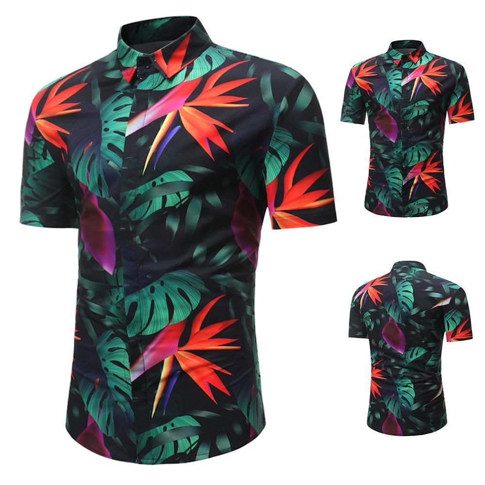 camisa hawaiana hombre