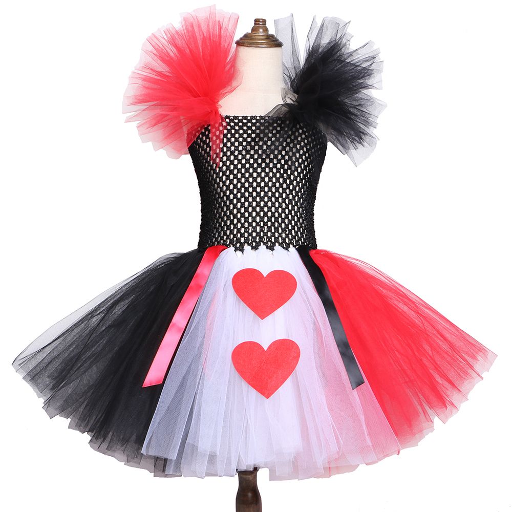 Alice in Woderland Queen of Hearts Birthday Tutu Costume Halloween