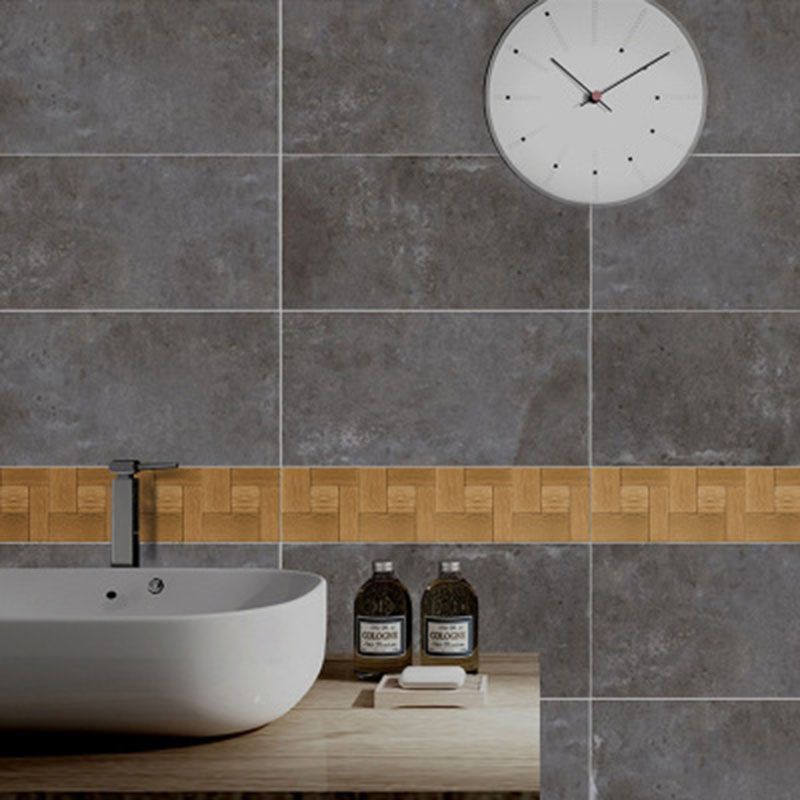 3d Stereo Simulation Wooden Texture Mosaic Floor Tile Stickers