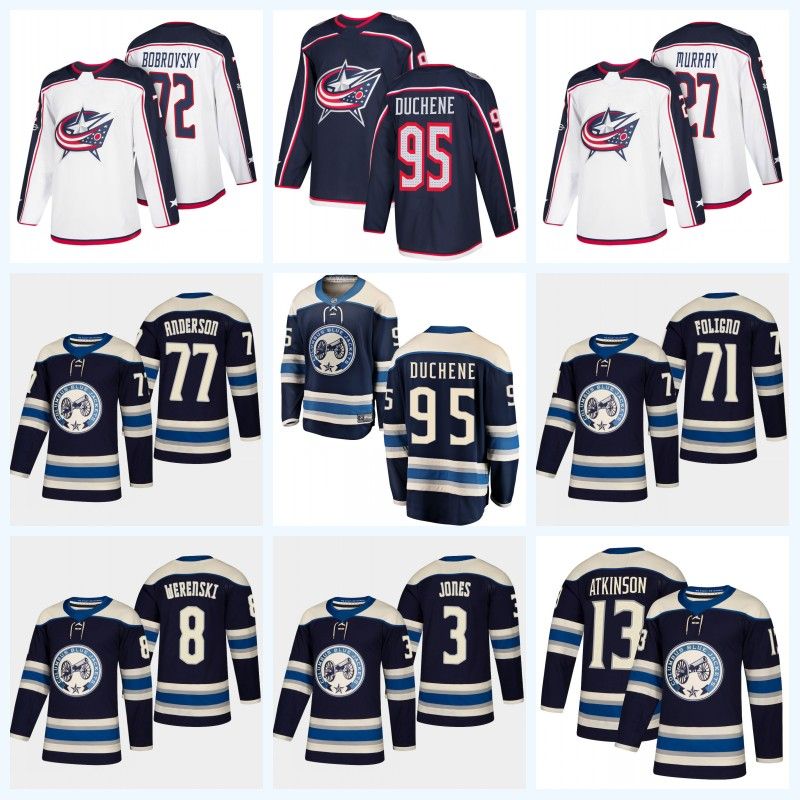 women's blue jackets jersey